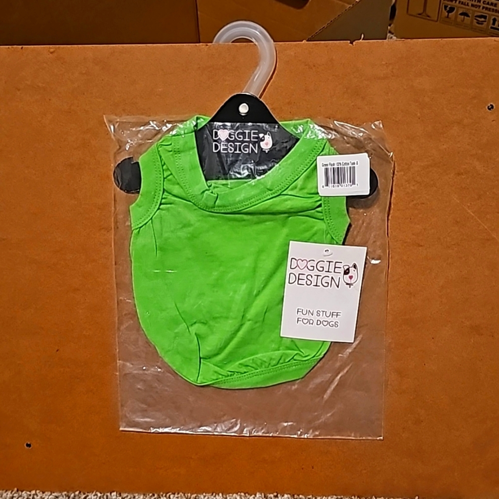 Doggie Design tank top for dogs in Green Flash